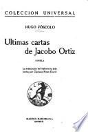 Ultimas cartas de Jacobo Ortiz