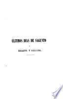 Últimos días de Sagunto ó Ergasto y Belenna