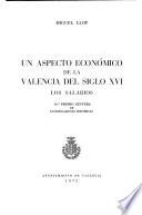 Un aspecto económico de la Valencia del Siglo XVI.