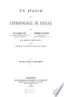 Un avance a la anthropología de España