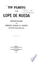Un pleito de Lope de Rueda