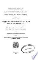 Un reconocimiento geológico de la República dominicana