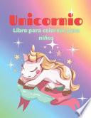 Unicornio Libro para colorear para niños