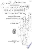 Unidad y diversidad de las letras hispánicas