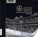 Universidad tecnologica equinoccial : informe de actividades (1985-1986).