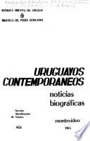 Uruguayos contemporáneos