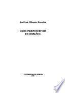 Usos prepositivos en español