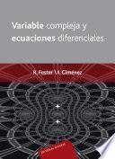 Variable compleja y ecuaciones diferenciales