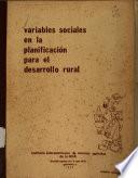 Variables sociales en la planificación para el desarrollo rural