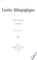Variétés bibliographiques