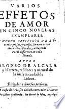 Varios effetos de amor en cinco novelas exemplares