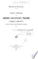 Venti specie di zanzare (Culicidae) italiane classate, descritte e indicate secondo la loro distribuzione corografica