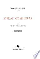 Verso y prosa literaria