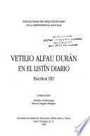 Vetilio Alfau Durán en el Listín diario