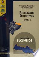 VI censo de población y V de vivienda, 2001