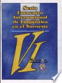 VI Encuentro Internacional de Lingüística en el Noroeste