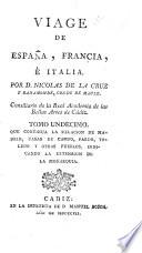 Viage de España, Francia é Italia