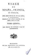 Viage de España, Francia, é Italia