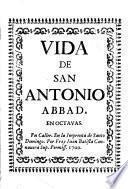 Vida de San Antonio Abbad. En octavas