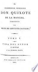 Vida del autor y notas a la primera parte