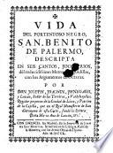 Vida del portentoso San Benito de Palermo