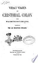 Vida i viajes de Cristobal Colon por Washington Irving