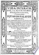 Vida interior del ... Señor D. J. de Palafox y Mendoza ... Copiada fielmente por la que el mismo escrivio con titulo de Confessiones y Confusiones ... Sacala a luz Don M. de Vergara, etc