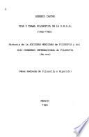 Vida y trama filosófica en la U.N.A.M. (1940-1960)
