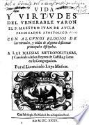 Vida y virtudes de Juan de Avila Predicador Apostolico
