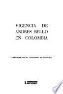 Vigencia de Andrés Bello en Colombia