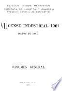 VII [i. e. Séptimo] censo industrial, 1961
