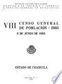 VIII censo general de poblacion, 1960