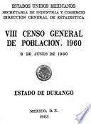 VIII [i. e. Octavo] censo general de población, 1960