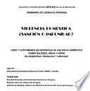 Violencia domestica, sancion o impunidad?