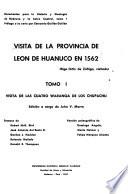 Visita de la provincia de León de Huánuco en 1562