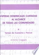 Vísperas dominicales cantadas al alcance de todas las comunidades