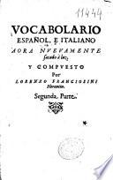 Vocabolario español, e italiano