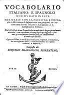 Vocabolario italiano, e spagnolo