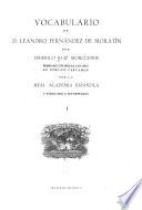 Vocabulario de d. Leandro Fernández de Moratín
