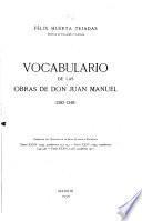 Vocabulario de las obras de don Juan Manual (1282-1348)