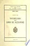 Vocabulario del Libro de Alexandre