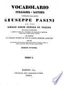 Vocabulario italiano- latino e latino- italiano
