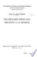 Vocabulario mexicano relativo a la muerte