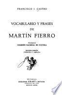Vocabulario y frases de Martín Fierro