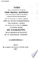 Voto del ciudadano doctor Jose Maria Aguirre