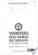 Webster's New World Dictionary of the American Language
