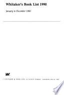 Whitaker's Book List