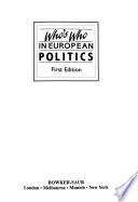 Who's who in European Politics