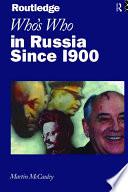 Who's Who in Russia since 1900