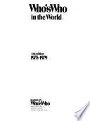 Who's Who in the World, 1978-1979